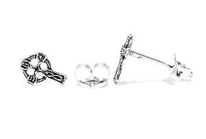 Kelthoy Keltisches Kreuz Ohrstecker 925er Silber Symbol Schmuck NEU - Bild 1 von 1
