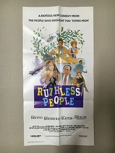 PÓSTER DE PELÍCULA AUSTRALIANA RUTHLESS PEOPLE DAYBILL - Imagen 1 de 1