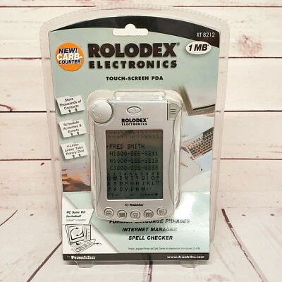 Franklin Rolodex RT 8212 Touchscreen PDA 1 Mb - Image 1 of 3