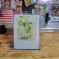 2015 Score Yellow Printing Plate With Autograph Bryan Bennett 1/1 SSP RARE