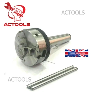 Nuevo portabrocas autocentrante 65 mm 3 mordazas con eje de vástago de 2 MT ACTOOLS del Reino Unido - Imagen 1 de 14