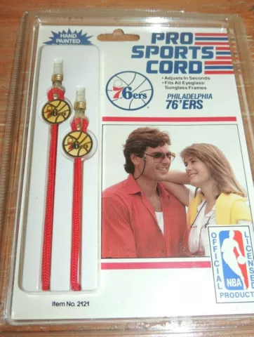 NOS VINTAGE 1987 PHILADELPHIA 76ers PRO SPORTS CORD GLASSES SUN NBA Basketball Cover