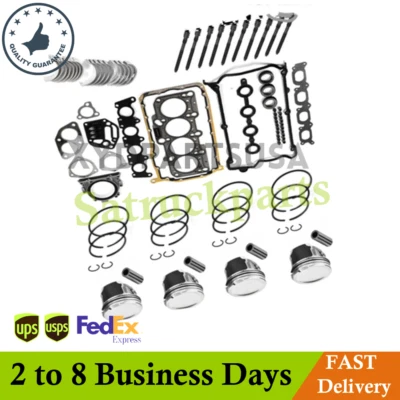 Engine Rebuild Kit Pistons For VW Jetta Golf AUDI A4 TT AWM AWV AWP 1.8T 2000-09 - Image 1 of 4