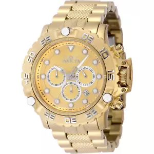 Invicta Men's Watch Subaqua Poseidon Chronograph Gold, Silver Tone Dial 47184 - Picture 1 of 2