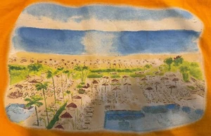 Four Seasons Resort Hotel Palm Beach graphic print Tshirt L 30x22 - Picture 1 of 4