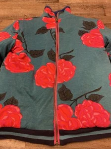 Girl's Matilda Jane Reversible Floral/Faux Fur Jacket Size 10 - Picture 1 of 11
