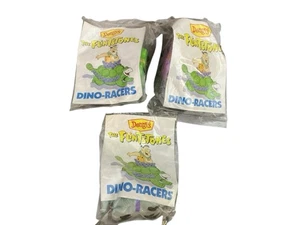 Menge 3 The Flintstones Dino Racers Denny's Kinder Mahlzeit Spielzeug versiegelt Vintage 1991 - Bild 1 von 6