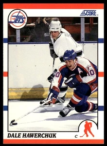 1990 Score American #50 Dale Hawerchuk Winnipeg Jets - Imagen 1 de 2