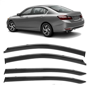 Guard Tape-On Window Visors For 13-17 Accord Sedan Polycarbonate - Picture 1 of 16