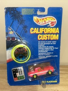 1990 Hot Wheels California Custom STUTZ BLACKHAWK- Neon Pink Diecast #2106 READ - Picture 1 of 6