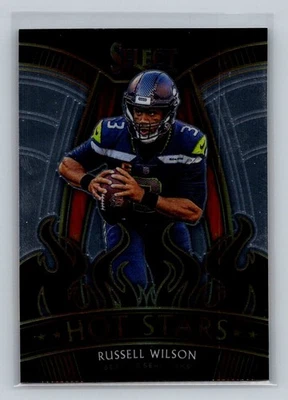 Russell Wilson 2020 Panini Select Hot Stars #HS18 Seattle Seahawks - Image 1 of 2