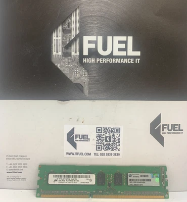 Micron  4GB DDR3 ram memory module PC3-10600   -  MT18JSF51272AZ-1G4M1ZG - Image 1 of 3