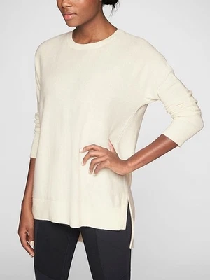 Suéter Athleta Marfil Crema Stargazer En Lana "Dove" Cachemira Mediano Foto 1 de 4