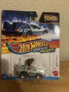 Hot Wheels Racer Verse Back to the Future MARTY MCFLY DeLorean Car NEW FSC - Picture 1 of 3