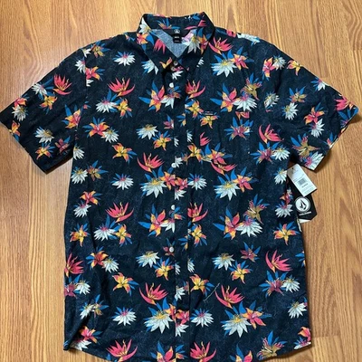 Volcom Warbler Floral Button Down Shirt - Image 1 of 3