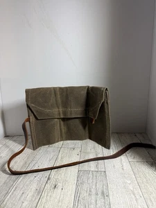 Rotolo utility tela cerata Bradley Mountain vintage - marrone chiaro - made in USA - Foto 1 di 6