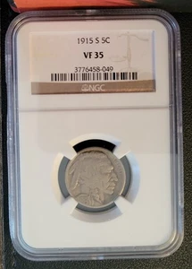 1915-S Buffalo Nickel NGC  VF35 - Picture 1 of 2