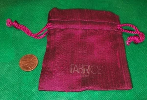 Bolso Joyería FABRICE Paris Bolsa Rosa Fucsia Cordón Original Vintage  - Imagen 1 de 4