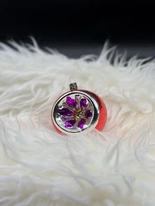 Bolas de sangría de flores adorno de vidrio navideño vintage - Imagen 1 de 4