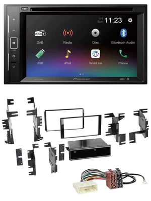 Pioneer Bluetooth MP3 USB 2DIN DAB DVD Autoradio für Nissan Juke Navara NV ab 12 - Bild 1 von 4
