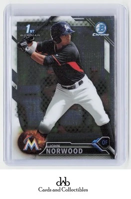 2016 Bowman #BCP27 John Norwood Chrome Prospects - Image 1 of 2