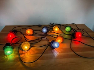 Ring 10 Party Vintage Outdoor Coloured Christmas Lights Rainproof Weatherproof - Picture 1 of 10