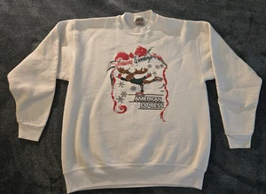 Suéter de Navidad Oneita 1994 Vintage American Express XL Hecho en EE. UU. - Imagen 1 de 13