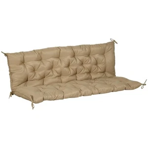 3 Seater Outdoor Seat Pads Bench Swing Chair Cushions for Patio Garden Khaki - Picture 1 of 11