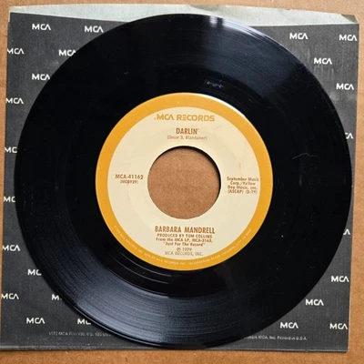 BARBARA MANDRELL Darlin/Years 45 7" COUNTRY Vinyl Record MCA Foto 1 de 2