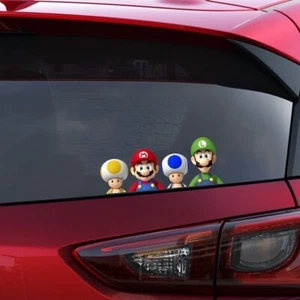 Autocollant fenêtre vinyle couleur Mario Gang autocollant voiture pare-chocs cadeau neuf - Photo 1 sur 2