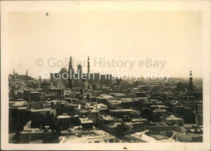 WW2 ERA REAL PHOTO TAKEN EGYPT CAIRO 1941 ROOFTOP ROOF VIEW AND MOSQUE  - Foto 1 di 2
