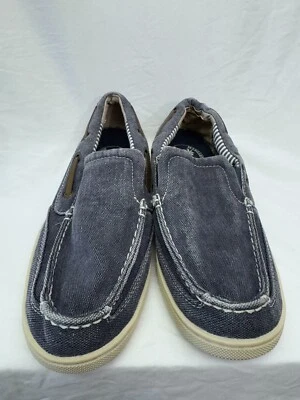 Margaritaville Cayman 男式灰色/蓝色懒人船鞋 9.0 码 (A03) — 第 1/4 张图片