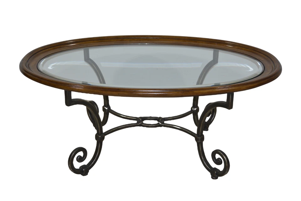 Ethan Allen Collector's Classics Oval Coffee Table Tuscany #13-8130 171 Padova A - Image 1 of 4