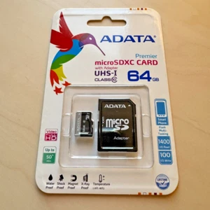 ADATA Premier 64GB microSDHC microSDXC UHS-I U1 Class 10 C10 Switch Memory Card - Picture 1 of 6