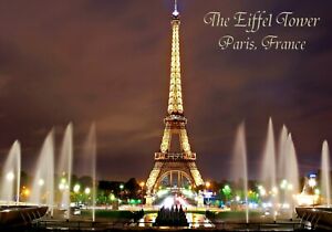 MAGNET Travel World EIFFEL TOWER at Night Paris France