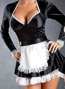 Elegant French Maid Costume size M L XL 2XL 3XL Fast U.S. Shipping Plus Size
