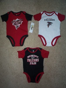 (3) Atlanta Falcons NFL Kleinkind Baby Neugeborenes Trikot Shirt 12M 12 M Monate - Bild 1 von 1