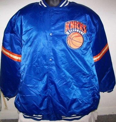 NEW YORK KNICKS NBA STARTER Snap Down Jacket Throwback Style 5X - Image 1 of 4