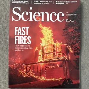 AAAS Science Magazine Vol 386 No 6720 25 October 2024 Fast Destructive Fires - Imagen 1 de 1