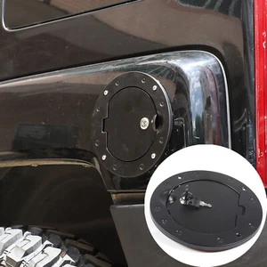 Tapa de cubierta de puerta de tanque de combustible de gas con cerradura y llave de aluminio para Hummer H3 H3T 2005-2009 - Imagen 1 de 10