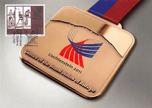 Maximum Card FDC LIECHTENSTEIN Sports Medal 2011 March MK 327 n3 - Picture 1 of 2