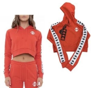 Sudadera con Capucha Roja M Kappa X Shadow Hill Sedot Logo Recortado Nuevo con Etiquetas - Imagen 1 de 2
