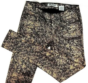 Imperial Jeans Damen Größe 5 Goldfolie Baumwolle Elasthan Hose Arbeit Party Rock Rave - Bild 1 von 13