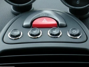 Decorative chrome rings for buttons switches for smart fortwo 450 - Bild 1 von 1