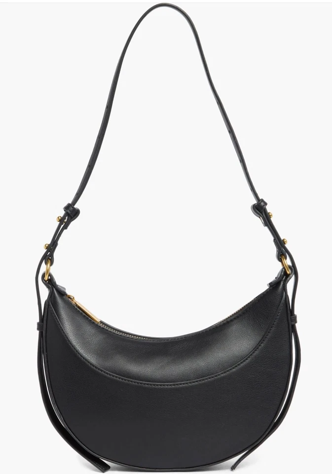 NWT Classic Everyday BCBG Small Black Hobo Adjustable Purse - Image 1 of 4