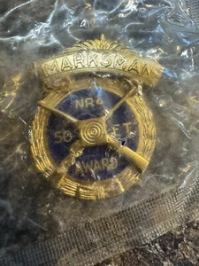 Vintage NRA 50 FT Award Marksman Pin Medaille Neu - Bild 1 von 2