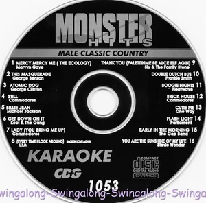 MALE CLASSIC MONSTER HITS #1053 KARAOKE CD+G This Masquerade,Brick House,Still - Picture 1 of 1