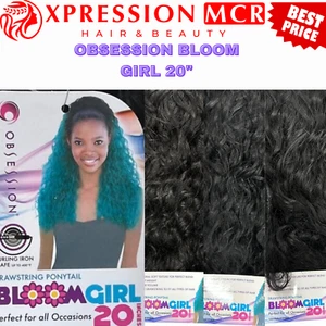 Obsession Kordelzug lockiges langes Haar Pferdeschwanz - Bloom Girl 20" Zoll UK Verkäufer - Bild 1 von 4