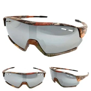 TÁCTICO MILITAR Caza Deportes Envoltura Seguridad Camuflaje GAFAS DE SOL Lente Plateada - Imagen 1 de 6