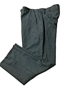 Louis Raphael Limited 100% Wool Navy Tweed Straight Fit Pants Slacks Men's 38x30 - Picture 1 of 7